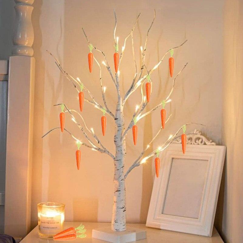 50pcs Simulation Mini Foam Vegetable Carrot