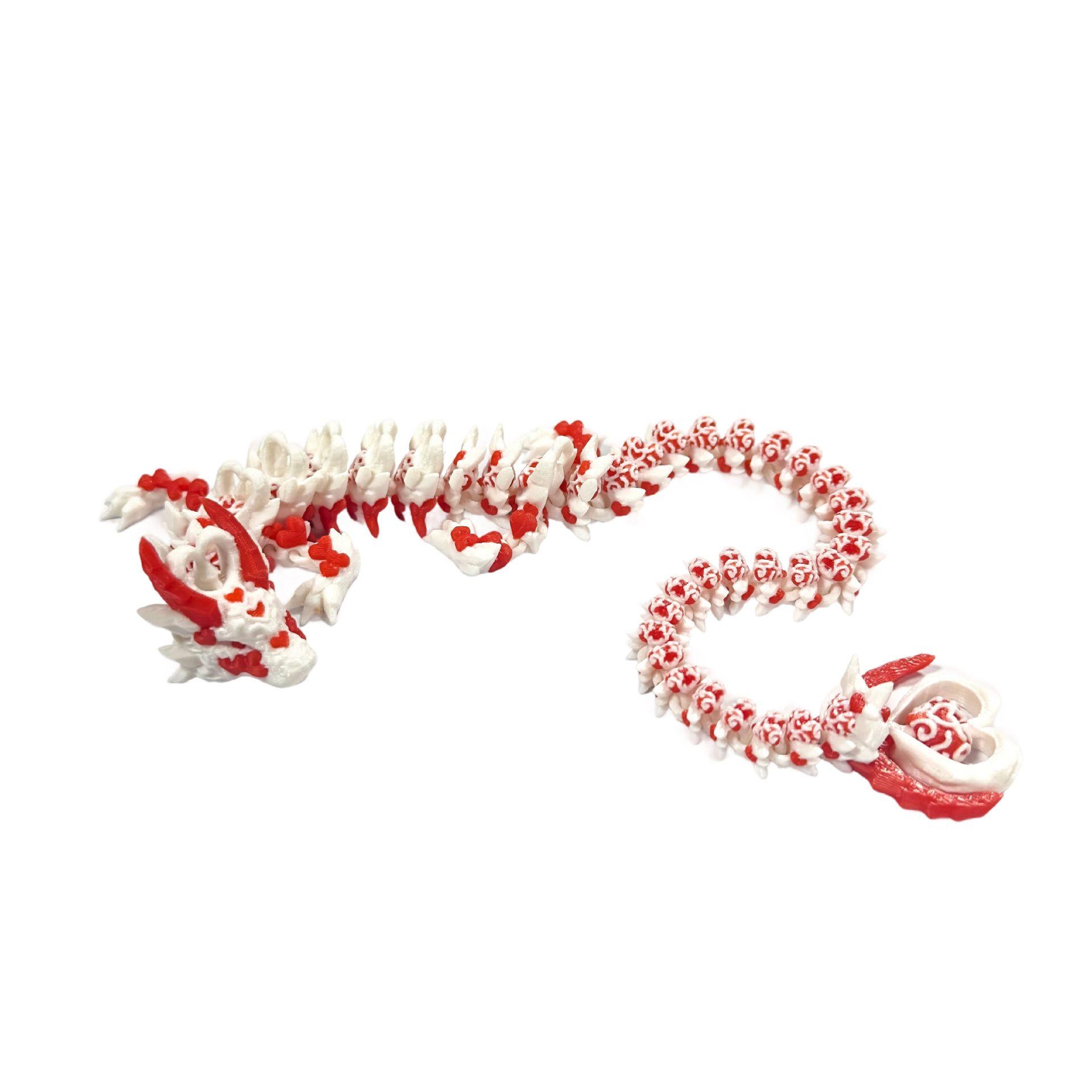 

32 см 3D-печать Крутой Темный Дракон Игрушка Подвижные Суставы Вращающаяся Модель Дракона Симуляция Креативный Подарок Украшения для Дома 32cm