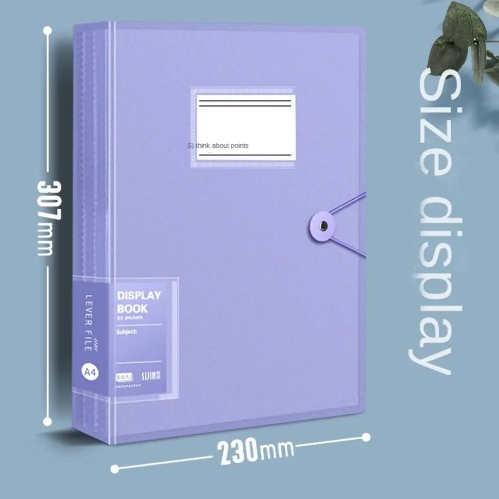 1Pcs Transparent Insert Paper A4 File Folder A4 Document Organizer Bag  for Office School Stationer