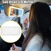 LED Car Sun Visor Vanity Mirror with 3 Light Modes and 60 LEDs Rechargeable Cosmetic Makeup Car Mirror Charging Vanity Mirrors Interior Mirrors6