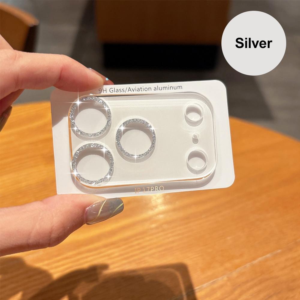 Tempered Glass Camera Protector Film For iPhone 17 ProMax 17Pro 17Air 17 Back Lens Glitter Star Cover Protective Cap Lens Film