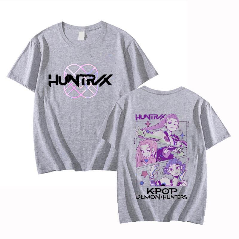 K-Pop Demon Hunters T-shirt Women Men Oversized O-Neck Short Sleeve Fans Gift