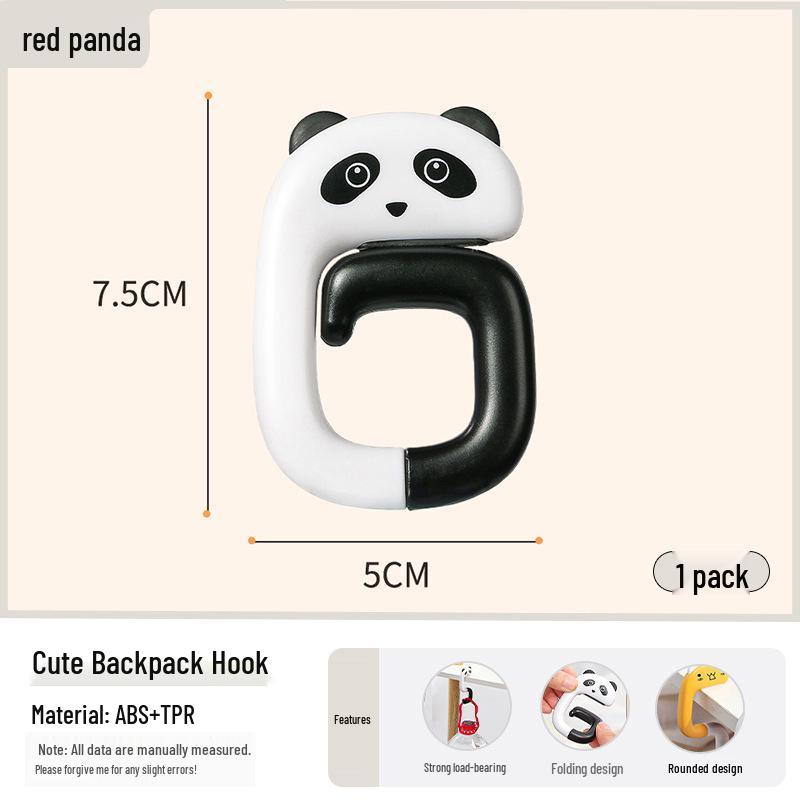 Removable No-Punch Desk-Side Backpack Hook