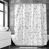 Terrazzo Pattern Shower Curtain: Modern, Geometric Bathroom Decor for Stylish, Contemporary Ambiance and Unique Charm