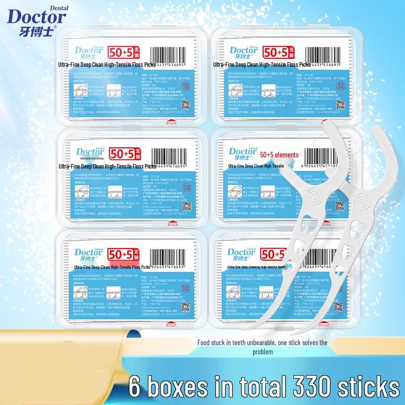 Dr. Tooth Ultra-Fine Deep Clean Dental Floss Sticks