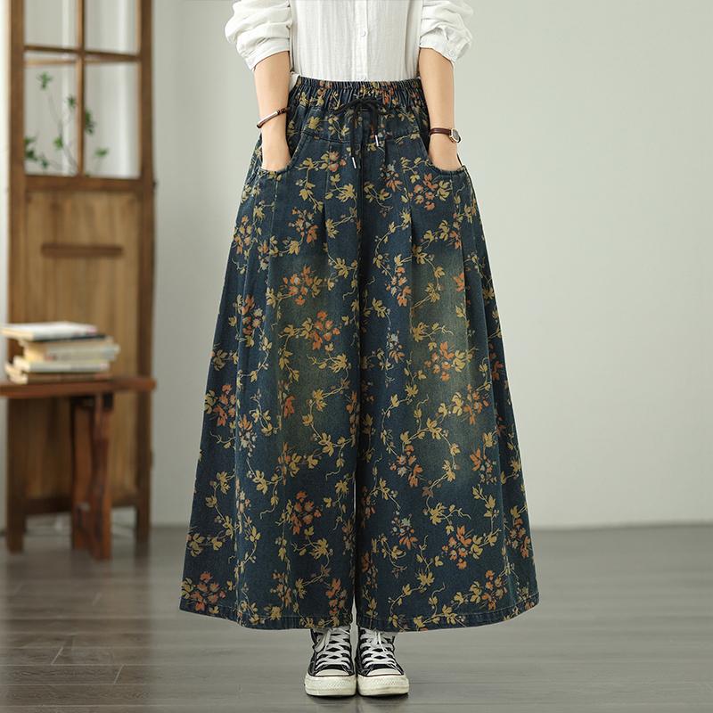 DIMANAF 2025 New Elastic Jeans Harlen Pants Women Basic Denim Trousers Big Casual Blue Pants