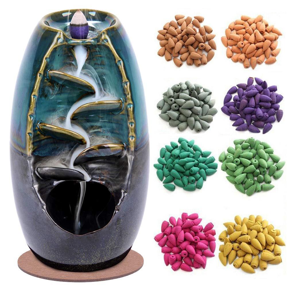 Incense Cones Fragrance Incense Sandalwood Mixed with Natural Incense Stick Fragrant Cone Aromatherapy Lavender Rose Jasmine