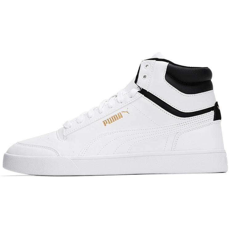 PUMA Shuffle Mid WTR White Black Team Gold Men s 385551-01 EU 35.5