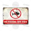 DORA Tin Sign Hunting Fishing Warning Metal Sign Shooting Range Caution Plaque No Duck Shooting Private Property Animal Wildlife Protection