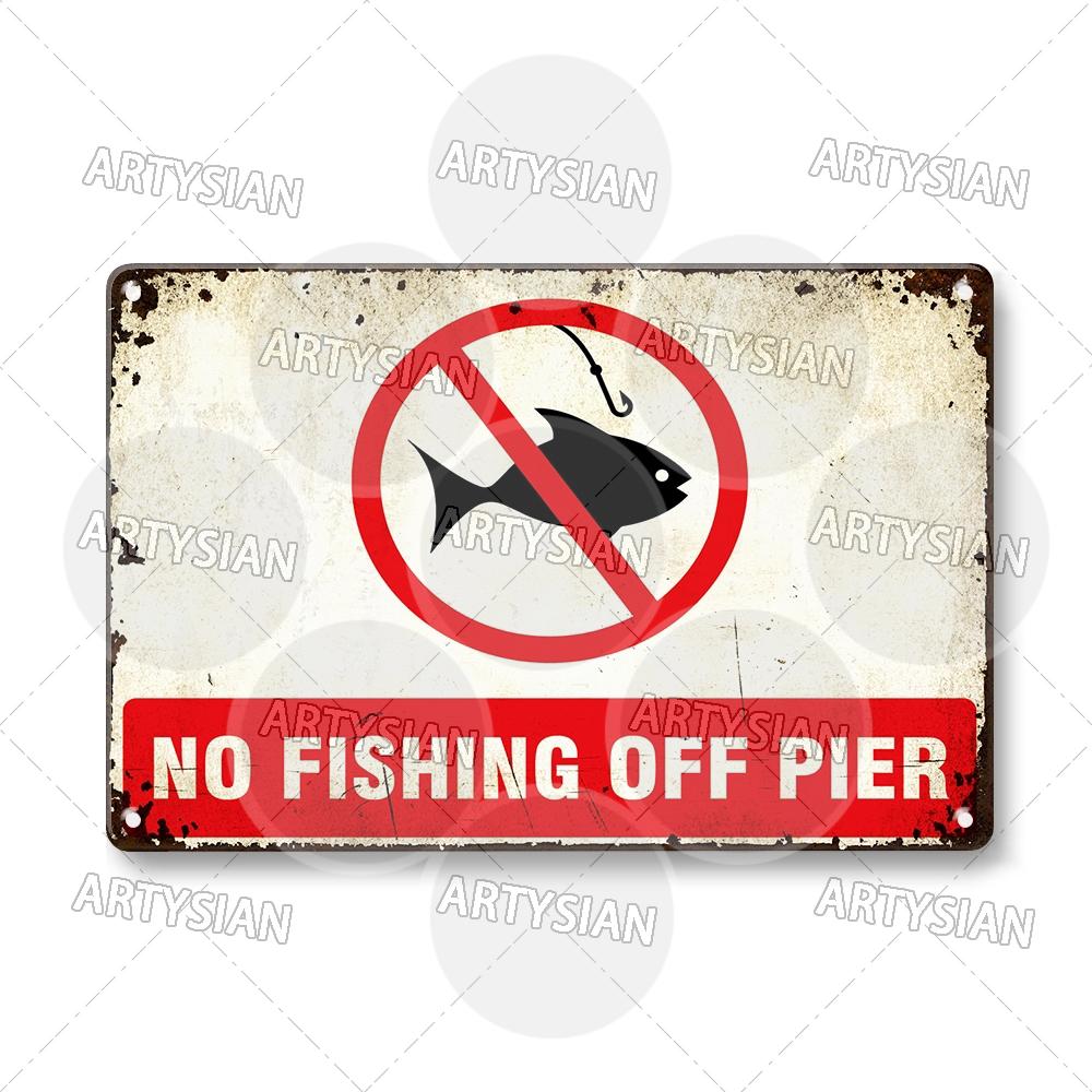 DORA Tin Sign Hunting Fishing Warning Metal Sign Shooting Range Caution Plaque No Duck Shooting Private Property Animal Wildlife Protection