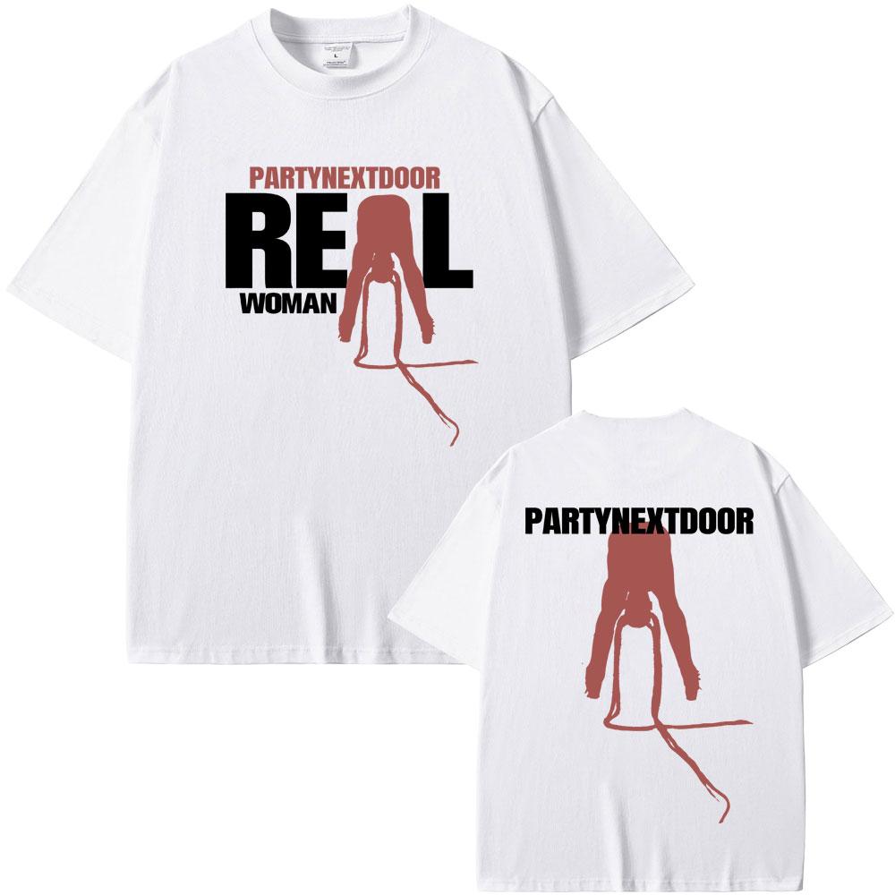 Rapper Partynextdoor Skutečný Unisex Grafické Tričko s Obalem Alba Unisex Unisex Hip Hop Nadměrná Trička Módní Trend Streetwear