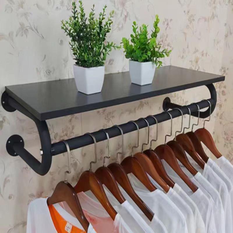 Wall-Mounted Clothing Display Rack for Children's and Women's Apparel