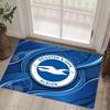 Brighton & Hove Albion Football Design Crystal Velvet Carpet Cozy Non?Slip Printed Rug For Bedroom Living Room Entrance