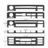 Real Soft Carbon Fiber Center Console Trim for BMW E46 AC & CD Button Panel, Glossy Anti-Scratch Easy tall Upgrade