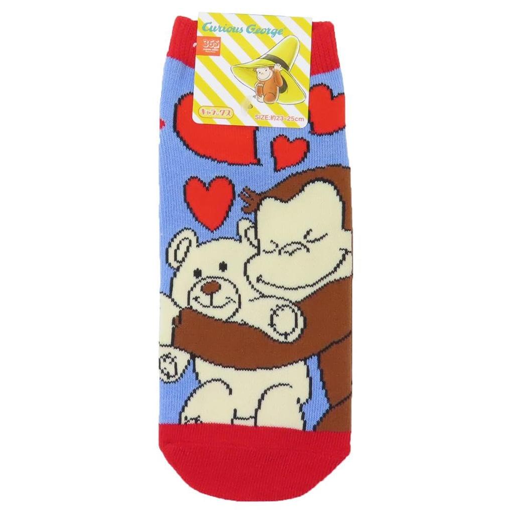 Small Planet Curious George Friends Women's Socks/Heart