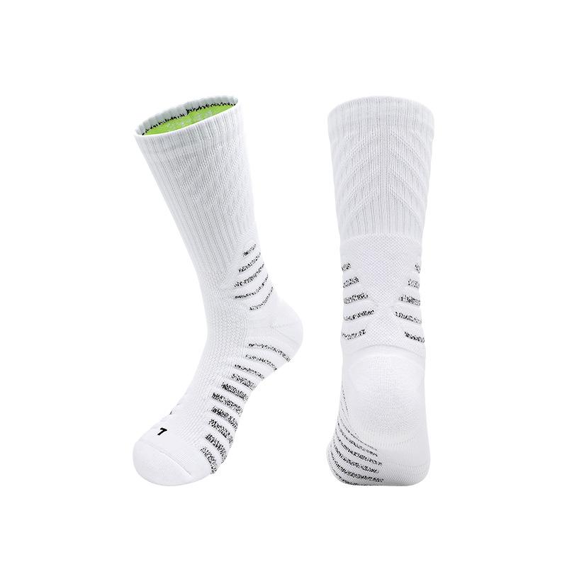 

Autumn Professional Cycling Socks Sweat-Absorbing Non-Slip Yarn Towel Bottom Sports Socks Breathable And Comfortable Medium Tube Basketball Socks Lsize(shoesize39-44)