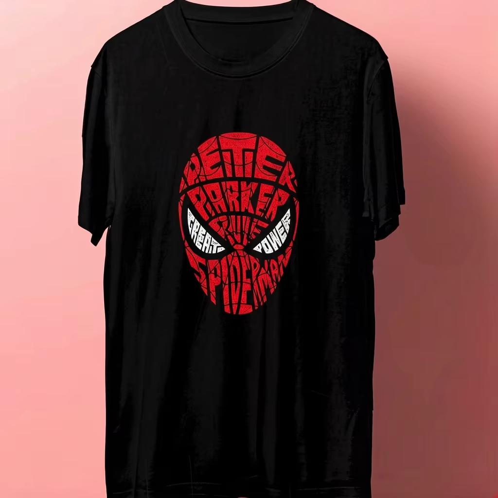 Hot Sale Superhero Spider Man New Relaxing Red Symbiote Spider Graphic Print T-Shirt Men Women Summer New Tee Casual Oversized Streetwear Fashion Top