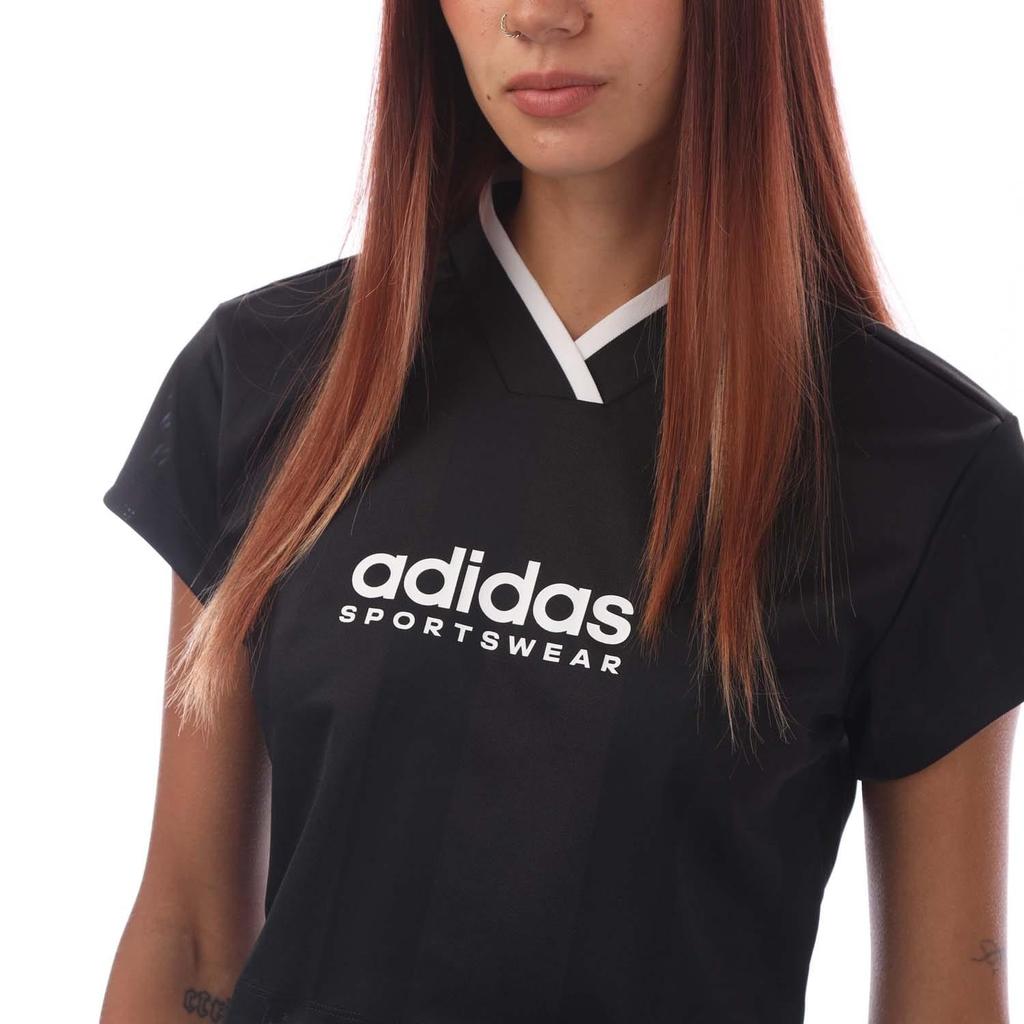 Adidas Womens/Ladies Tiro Colour Block Crop T-Shirt