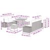 Garden Sofa Set with Cushions 8 pcs Beige Poly Rattan