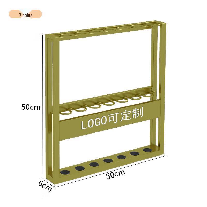 Jundingying Wall-Mounted 7-Hole Billiard Cue Rack