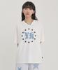 WAIKEI Yk Star Applique Short Sleeve T-Shirt White