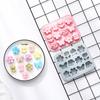 1Pc 12-Flower Butterfly Shape Silicone Mold for Cake Chocolate Ice Grid Epoxy Baking Accessories Kitchen Tools