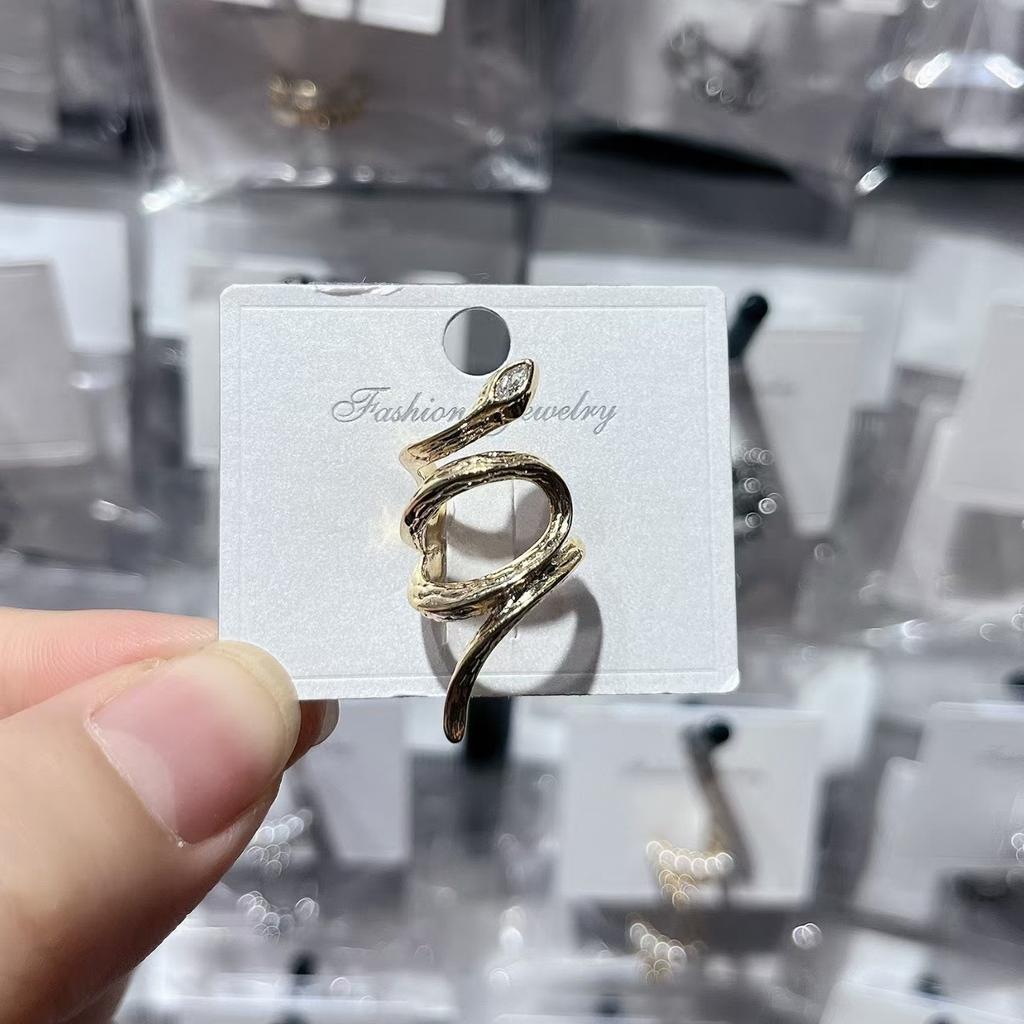Retro Cool Style Spirit Snake Without Ear Hole Ear Bone Clip Niche Design Personalized Snake Shaped Ear Clip Earrings