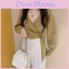Romantic Lolita Style Shirt With Soft Satin Fabric And 3d Pattern For Spring Fashion