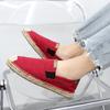 Men's Casual Fisherman Espadrilles Breathable Canvas Slip-on Shoes Flat Bottom Flats for Daily Walking Shopping Fashion Style