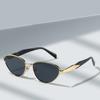 Small Frame Metal Oval Sunglasses For Women Men Luxury Brand Designer Vintage Steampunk Sunglasses Popular Eyewear Shades Uv400