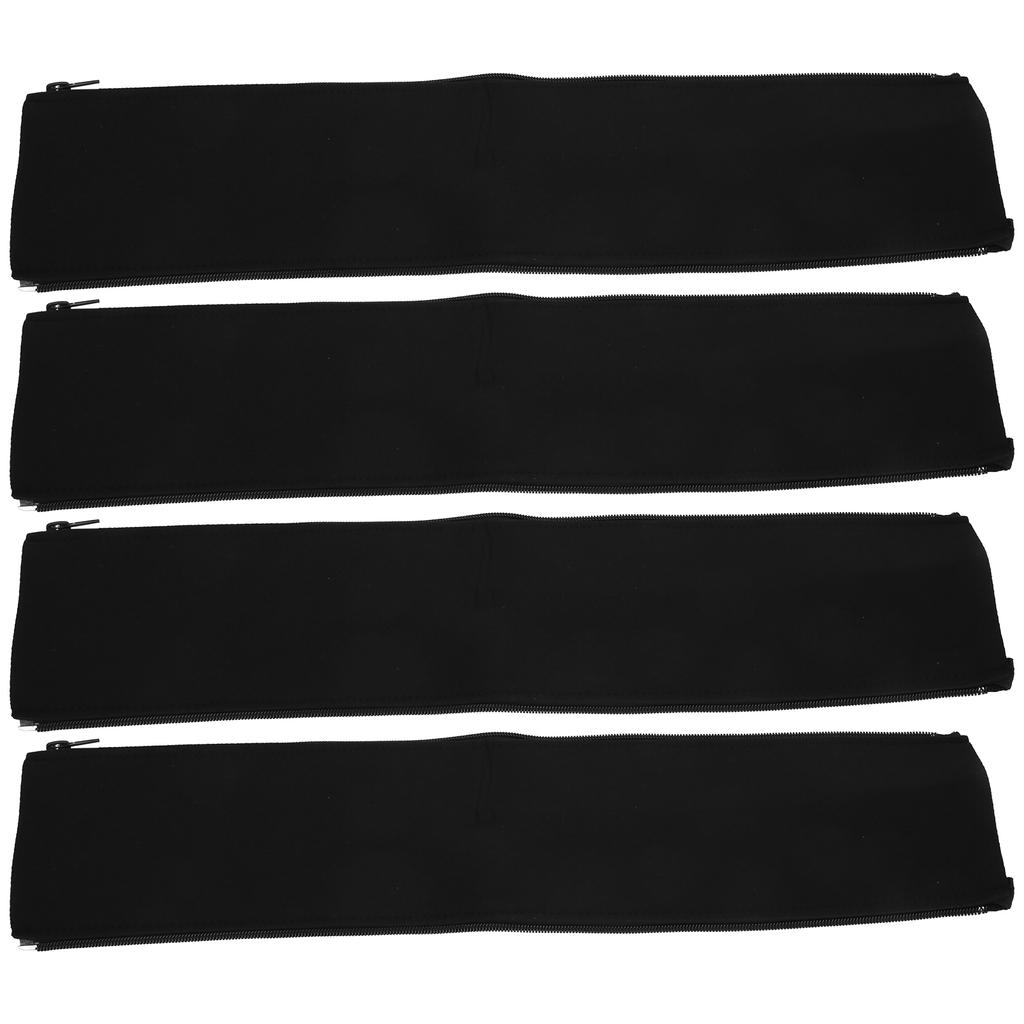 4Pcs Cord Organizer Management Sleeve Cable Cover with Zipper Protective Wrap with Ties