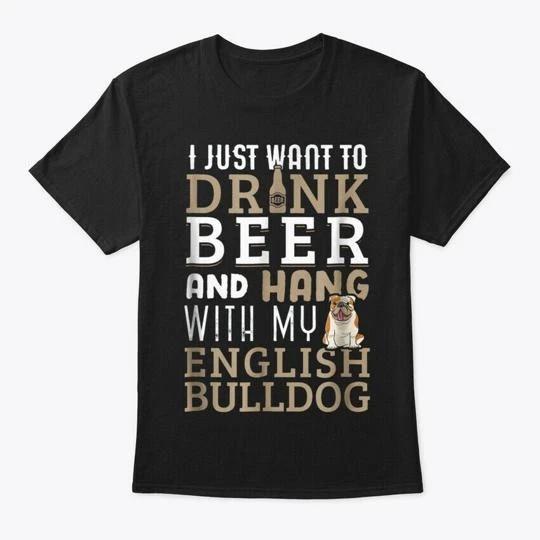 English Bulldog Dad Funny British TTshirt Made in the USA Size S to 5XL 4XL