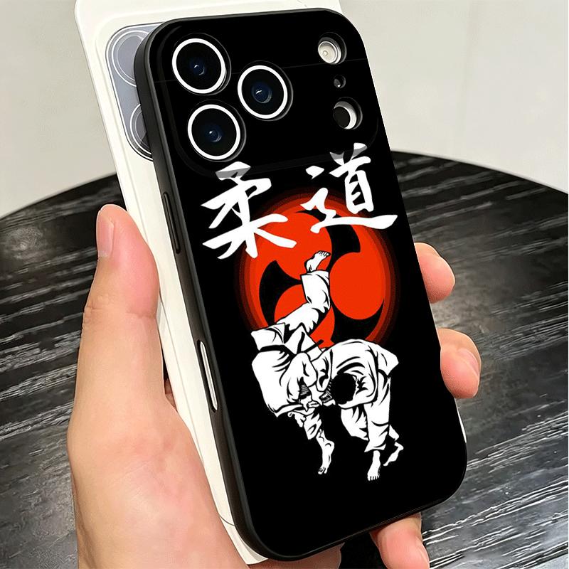 Judo Jiu Jitsu BJJ Brazilian Soft Phone Case for iPhone 16 16E 17 Air 15 Pro Max 14 Plus 13 Mini 11 12 7 Black Cover Back Shell