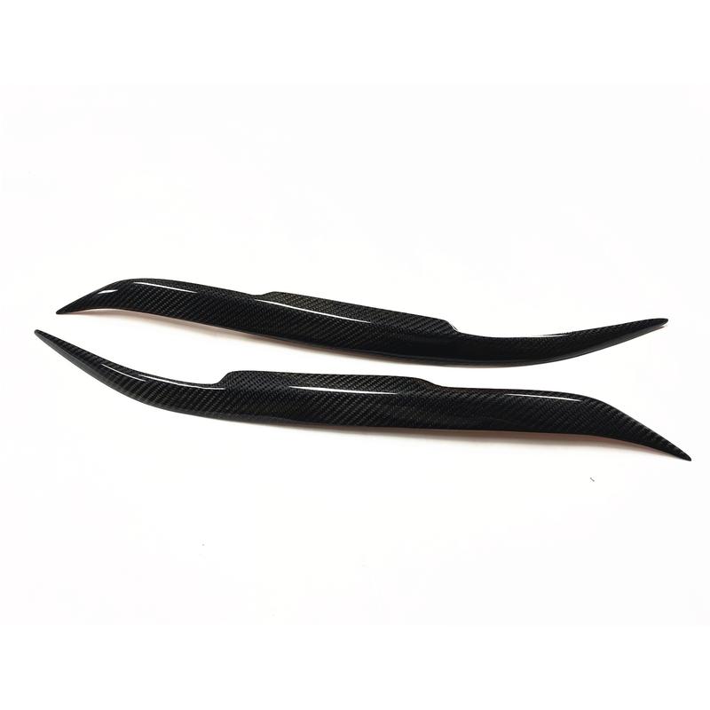 Car Front Head Lamp Headlight Eyebrow Sticker Headlamp Eyelid Trim Cover Brow Strip Carbon Fiber For Mazda 6 2003-2013