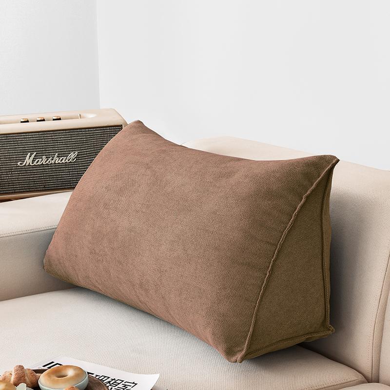 Office Sofa Bedside Back Cushion Cover Triangle Pillowcase TV Reading Lumbar Cushion Comfort Soft Bed Rest Decor Pillow Covers
