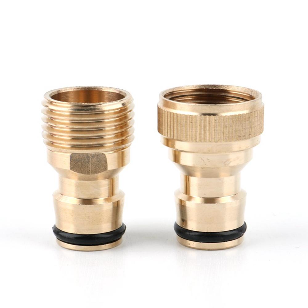 Tool Irrigation Brass Faucet Nozzle Adapter Hose Fitting Water Gun Joints Thread Quick Connector