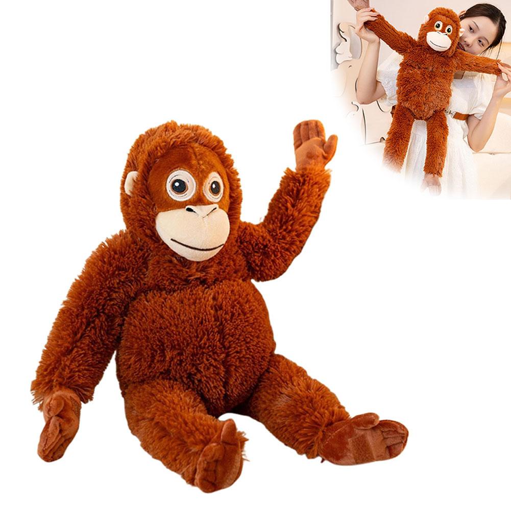66cm Cartoon Gorilla Plush Toy Chimpanzees Monkey Soft Stuffed Doll Soft Simulation Monkey Orangutan Doll Kid Gift
