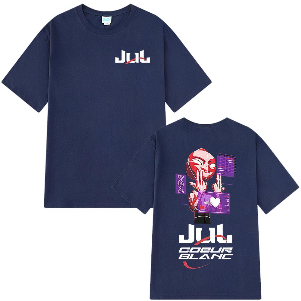 Rapper Jul Merch Tričko Unisex Dámské Oblečení Módní Hip Hop Tričko Letní Ležérní Bavlněné Krátký Rukáv Oversized Kulatý Výstřih Trička