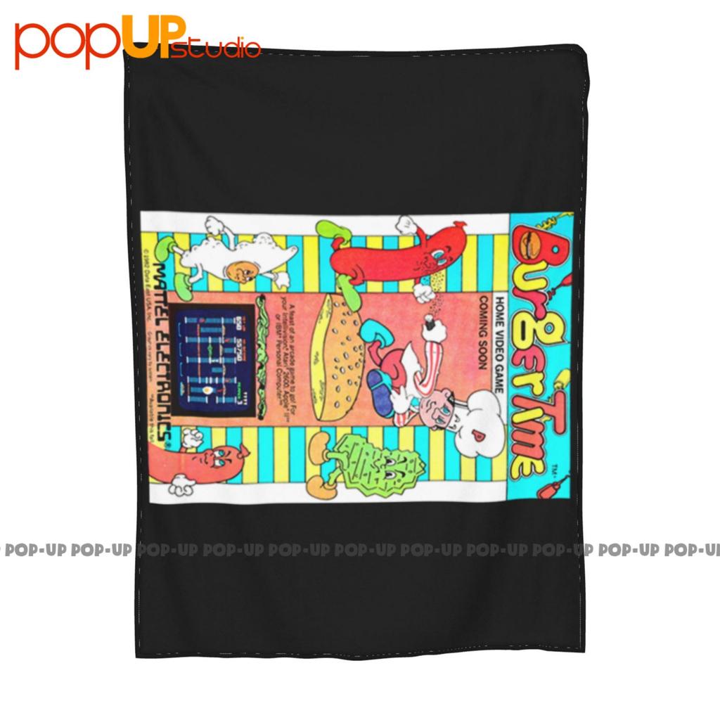 Burger Time Videogame Arcade Anni 80 Commodore Ultra-Soft Blanket Quilt Winter Sofa Cover Bed Covers