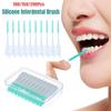 100-200Pcs/box Soft Rubber Teeth Cleaning Tools Interdental Brush Dental Toothpicks Between Teeth Toothbrush Oral Hygiene Care