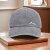 New Vintage Washed Mountain Pattern Baseball Cap Casual Adjustable Streetwear Outdoor Hat