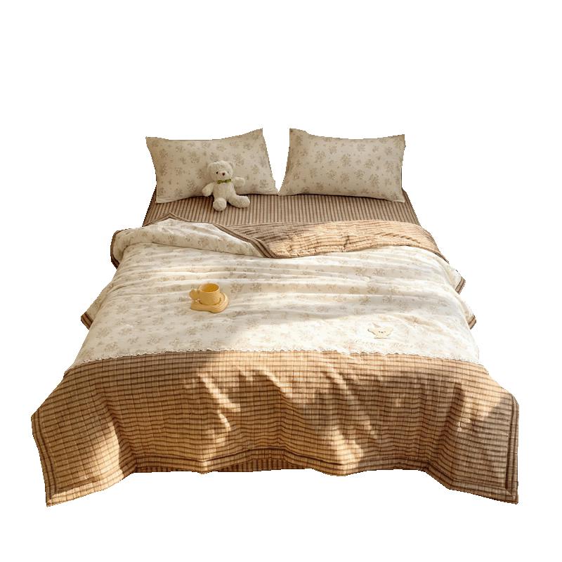 Hongdou 10A Antibacterial Thickened Polyester Summer Quilt 200cm*230cm