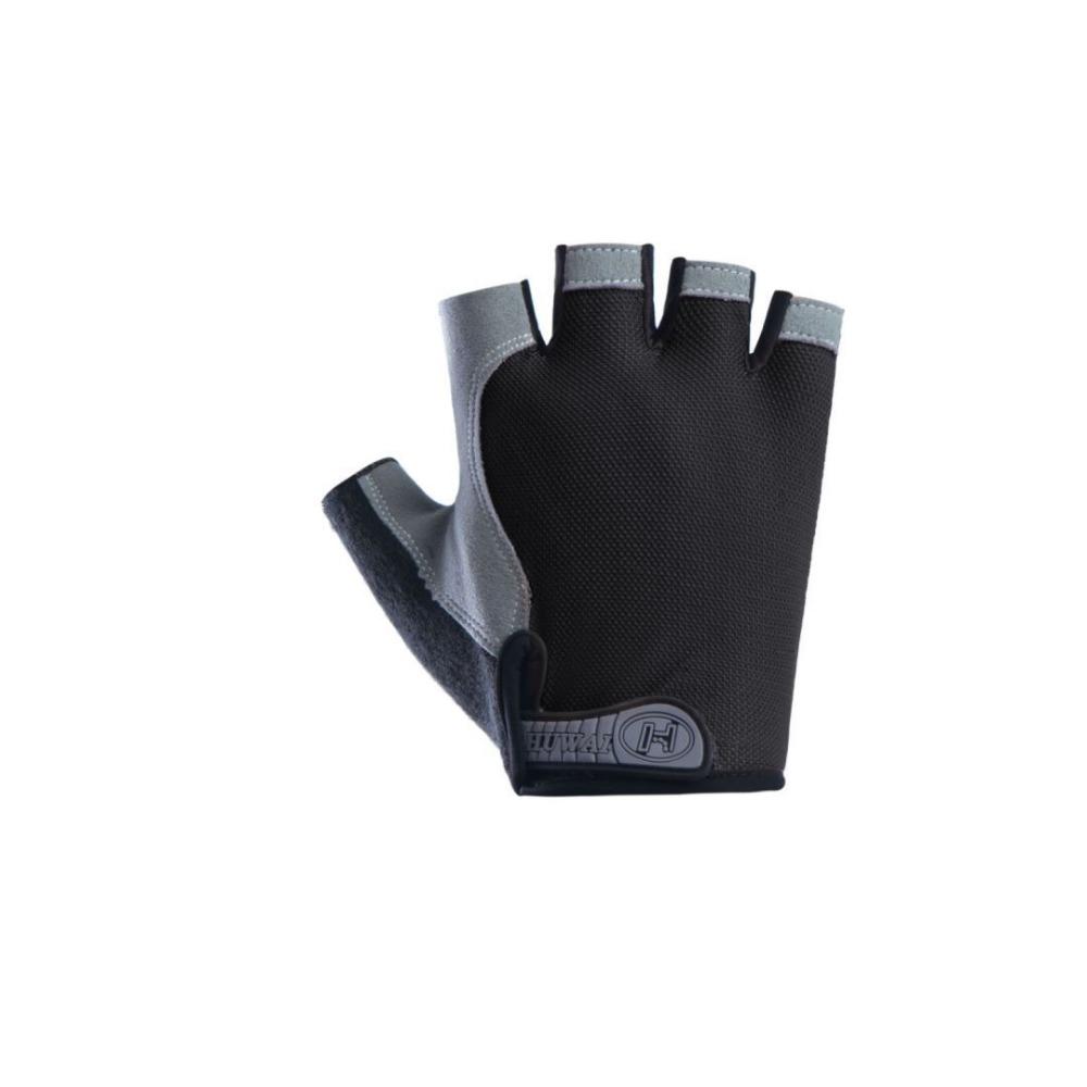 Male and Female Half Finger Outdoor Cycling Sports Mountaineering Yoga Fitness Shock Absorption Non-slip Breathable Finger Gloves