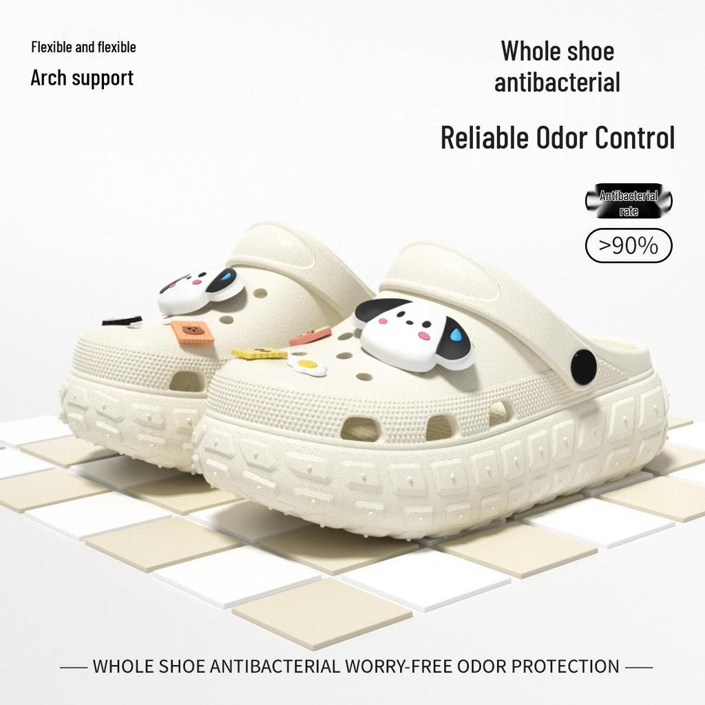 Women's Platform Clog Sandals: Non-Slip, Breathable, Wear-Resistant for Home & Beach