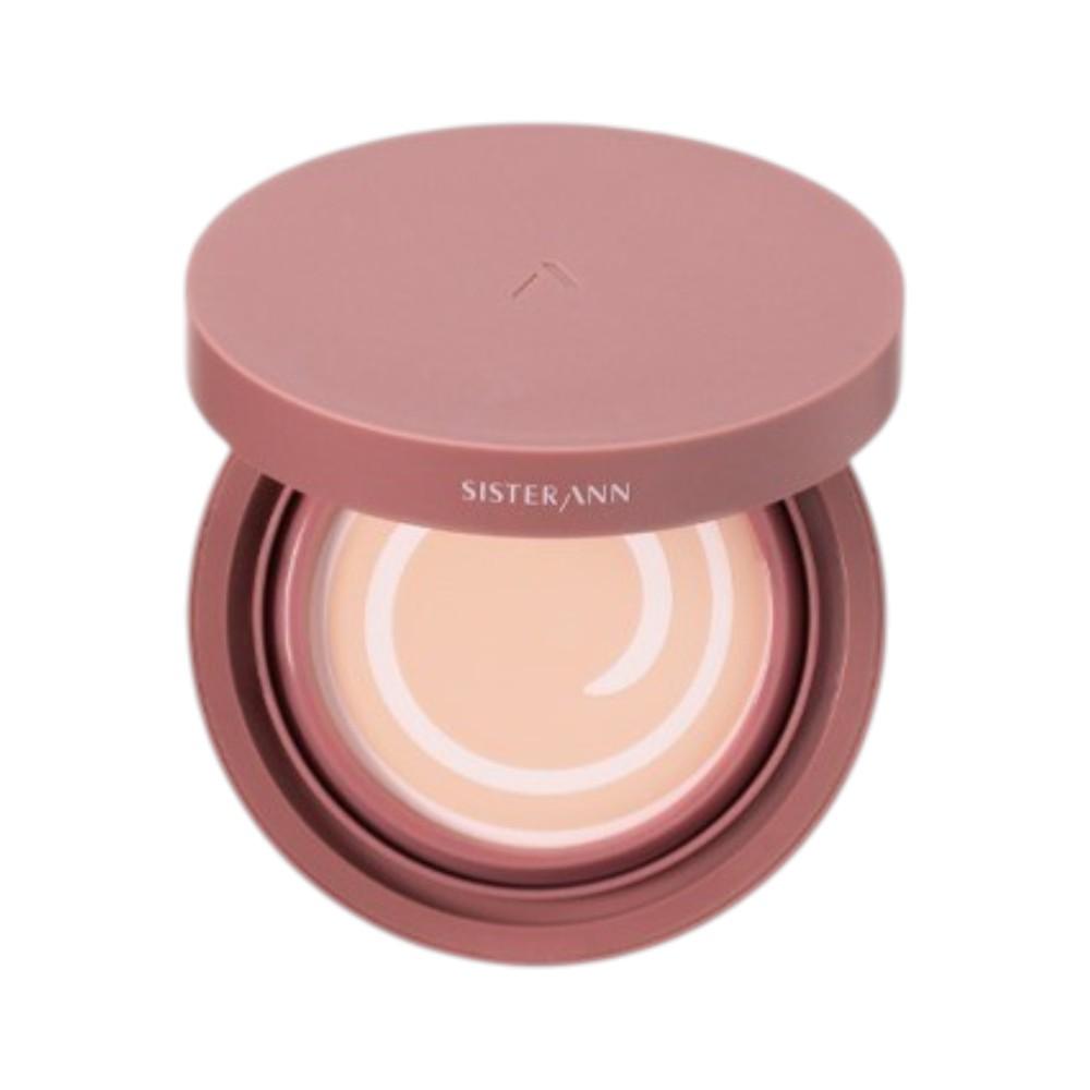 

SISTER ANN Pink Essence Cover Pact #21 Light Beige - Radiance-Boosting Foundation with Hydrating Glow Essence & High Coverage