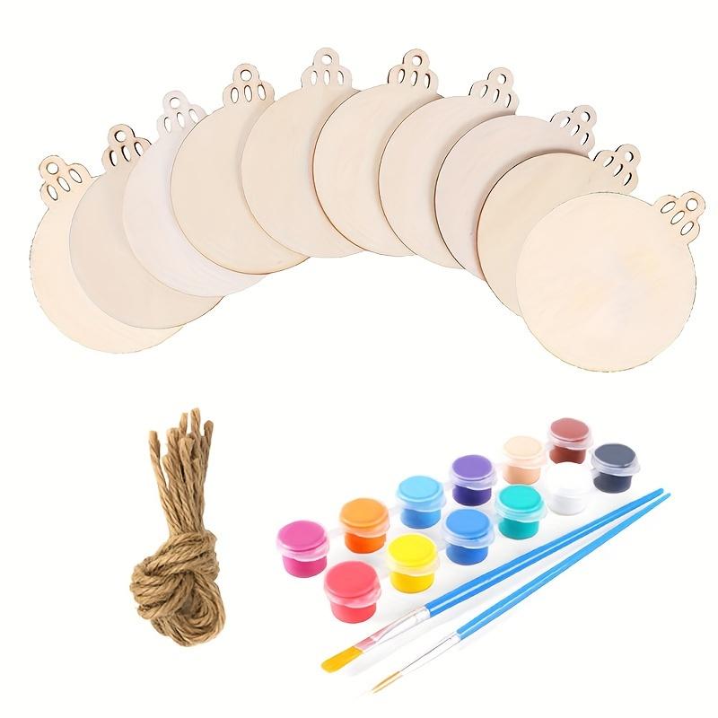 

14 шт. Рождественская деревянная настенная подвеска своими руками с набором картинок. Деревянные пустые деревянные детали с набором картинок. Праздничные семейные поделки. Творите вместе!