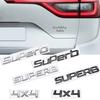 JBIW9 MetaL 3D Badge Logo Car Rear Trunk Body Sticker Letter Emblem For Skoda SUPERB 4X4 Accessories Glossy Black Matte black