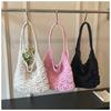 2026 Summer New Hollow Out Crochet Knitted Tote Bag Large Capacity Summer Versatile Beach Shoulder Hobo Bag for Women