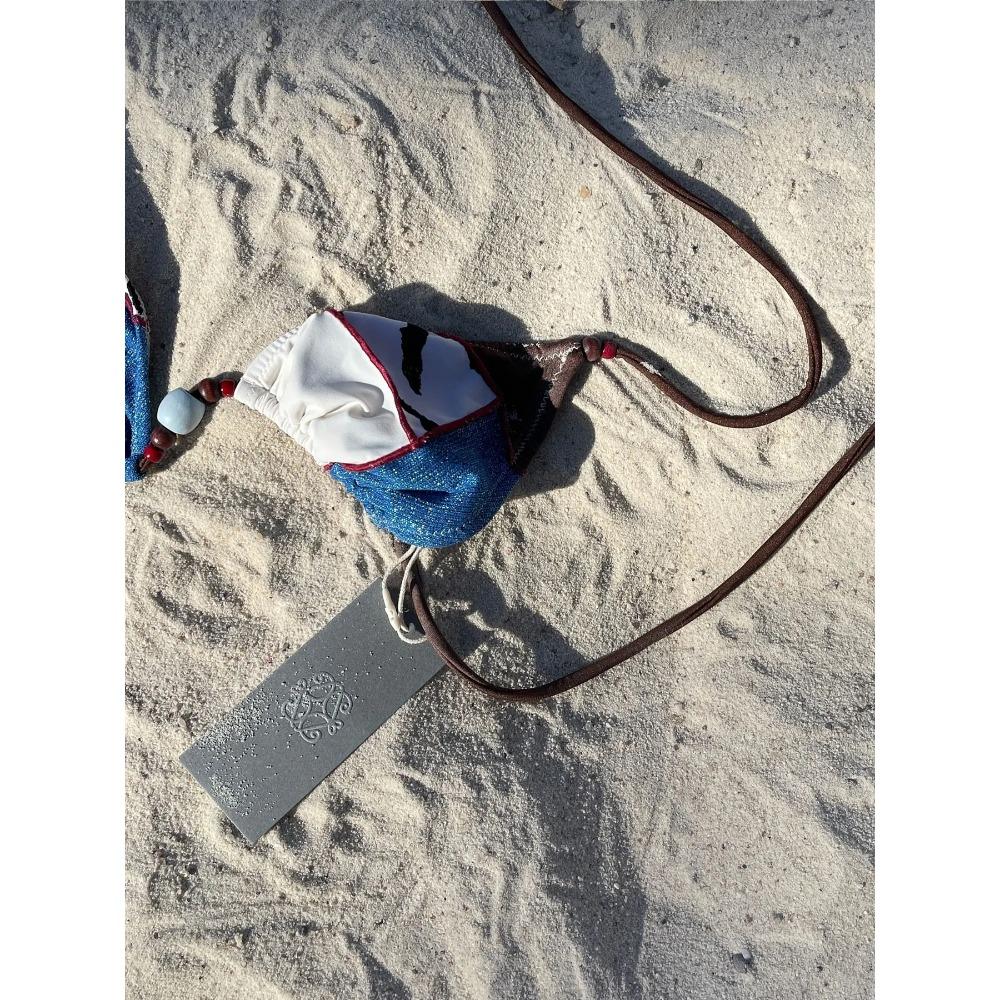 2025 Damen Badeanzug Kühner Leopardenprint und Gelbes Patchwork Bikini-Set Perfekt für Strandbekleidung und Poolpartys Sommerurlaube