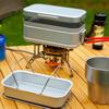 Mittagessensbox Set Tragbar Hitzebeständige Griffe Mittagessensbox für Erwachsene Für Kinder Männer Erwachsene Reisen Arbeit Camping Picknick im Freien Wandern